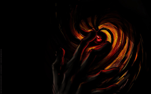 Hand red eye black background #2 free wallpaper for desktop - medium preview image