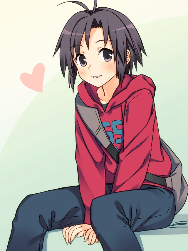 Person sitting ledged hoodie heart free wallpaper for mobile - medium preview image