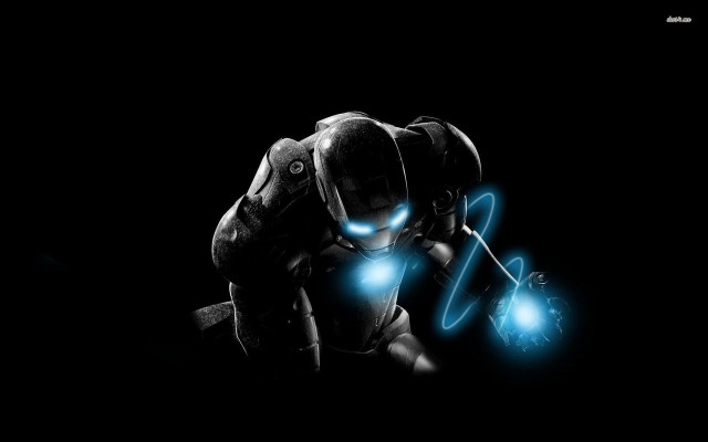 Glowing eyes blue light black free wallpaper for desktop - medium preview image