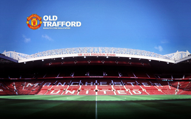 Stadium red field blue sky free wallpaper for desktop - medium preview image