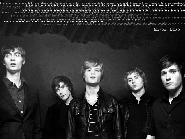 Men group poster black white free wallpaper for desktop - medium preview image