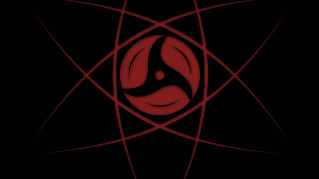 Red black logo star circle free wallpaper for desktop - medium preview image