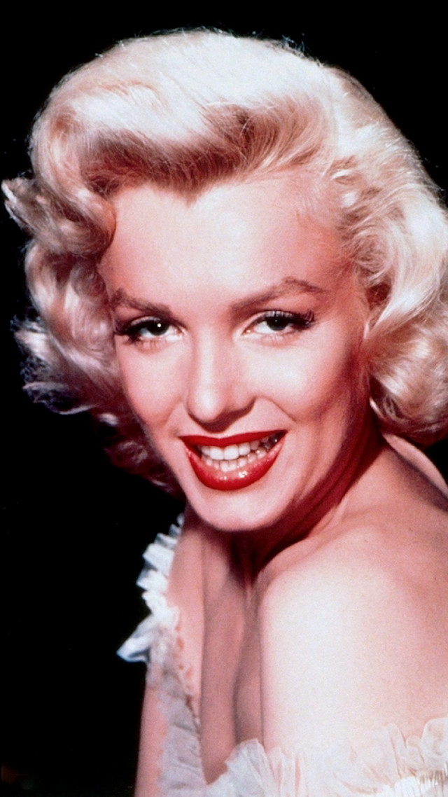 Woman red lipstick white dress #2 free wallpaper for mobile - medium preview image