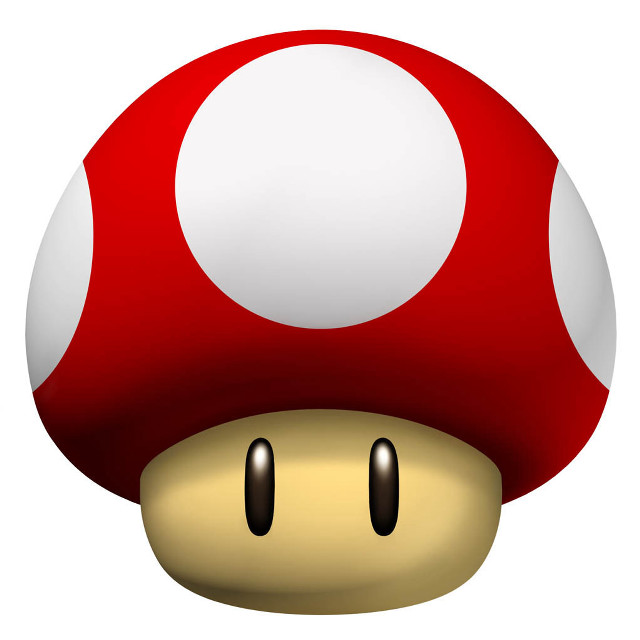 Mushroom white dot face eyes free wallpaper for tablet - medium preview image