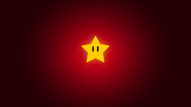 Yellow star number red background free wallpaper for desktop - medium preview image