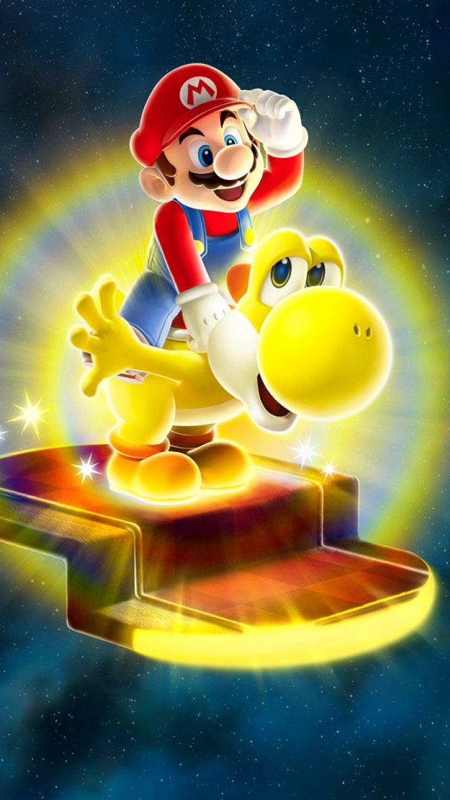 Nintendo character riding toy sky free wallpaper for mobile - medium preview image