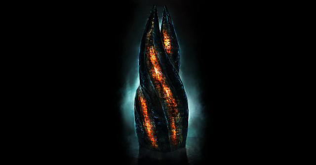 Tall tower night lights dark free wallpaper for desktop - medium preview image