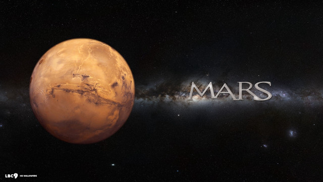Mars image star field background free wallpaper for desktop - medium preview image