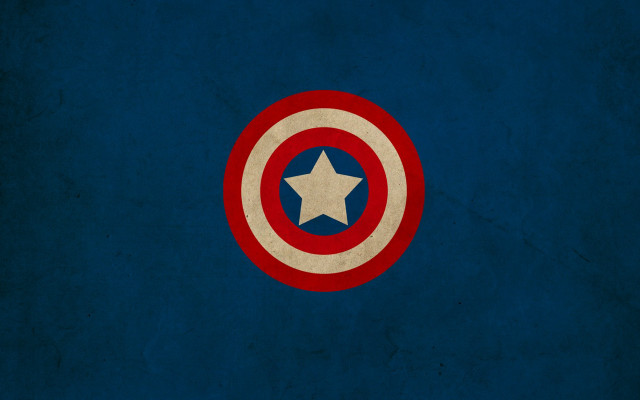 Captain america shield blue background #2 free wallpaper for desktop - medium preview image