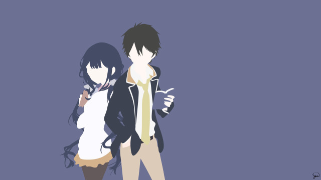 Couple people blue background black free wallpaper for desktop - medium preview image
