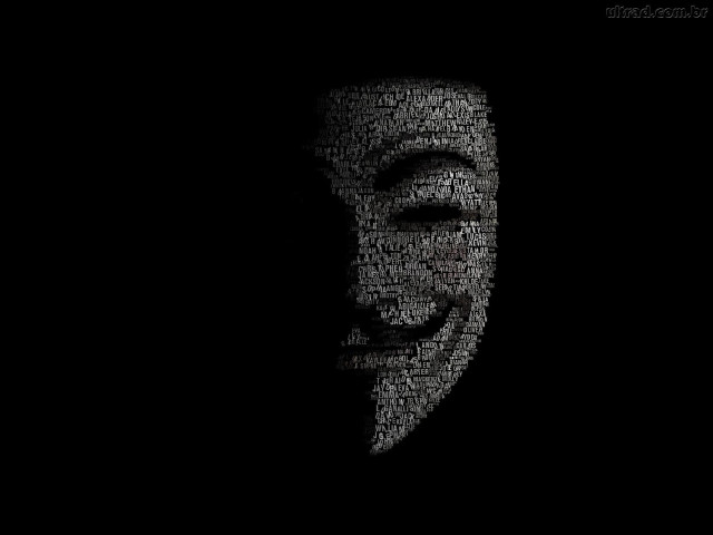 Man mask words dark face free wallpaper for desktop - medium preview image