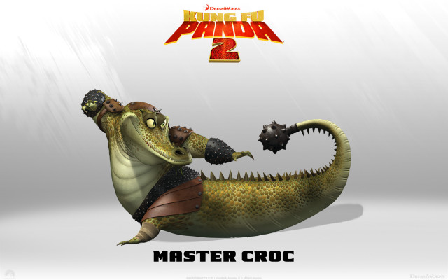 Cartoon character riding alligator sword free wallpaper for desktop - medium preview image