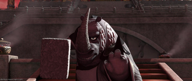 Giant demon statue building clock free wallpaper for desktop - medium preview image