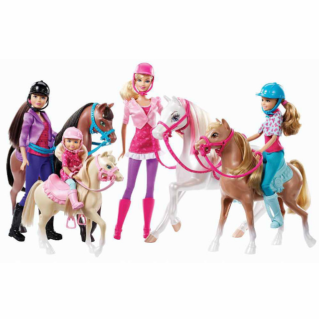 Barbie dolls horses outfits accessories free wallpaper for tablet - medium preview image