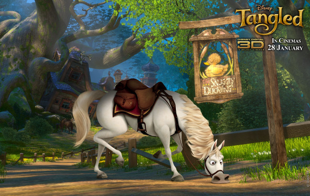 Horse saddle sign tangled cinema free wallpaper for desktop - medium preview image