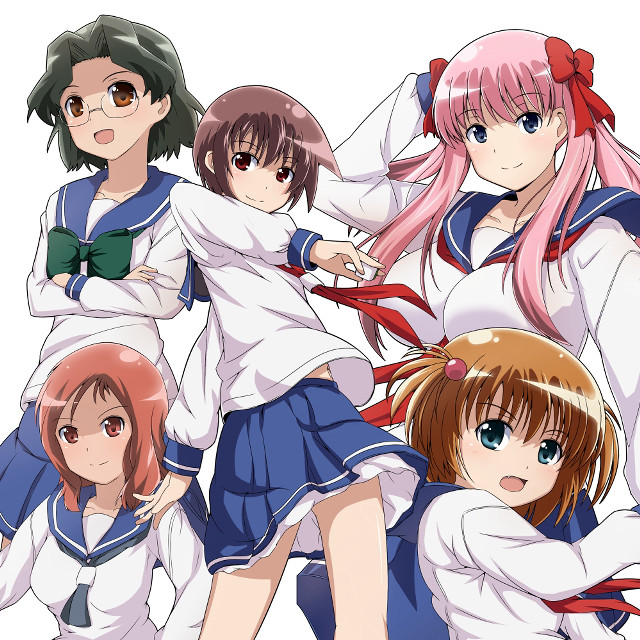 Girls school uniforms posing arms #2 free wallpaper for tablet - medium preview image