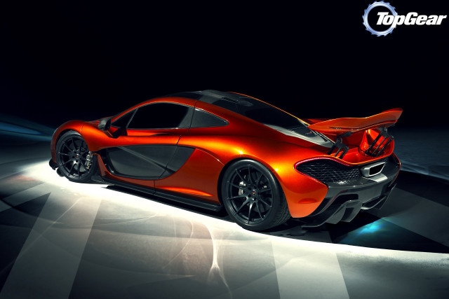 Orange sports car dark room #6 free wallpaper for desktop - medium preview image