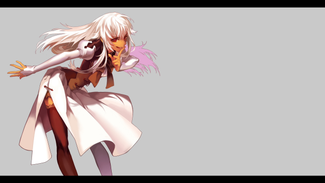 Woman white dress pink hair free wallpaper for desktop - medium preview image