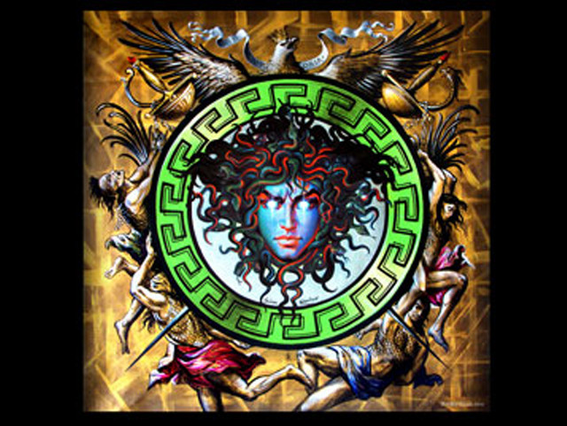 Woman green circle birds neck free wallpaper for desktop - medium preview image