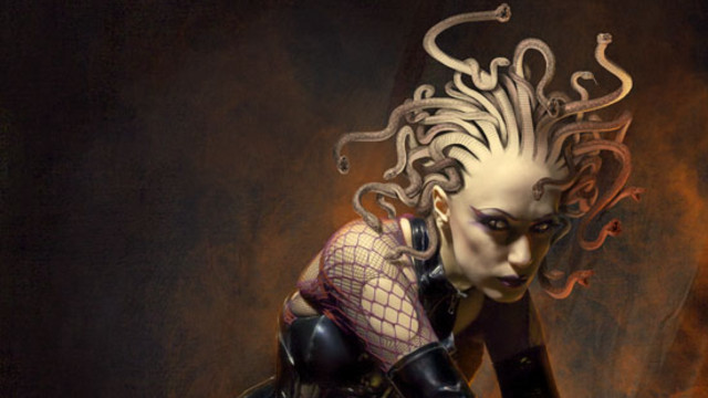 Weird hair weird mask woman free wallpaper for desktop - medium preview image