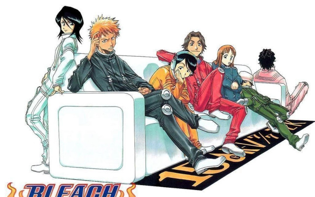 Group couch people sign bleach free wallpaper for desktop - medium preview image
