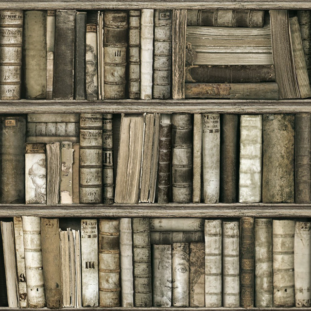 Bookshelf filled with books on free wallpaper for tablet - medium preview image