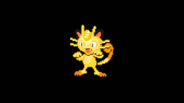 Yellow pokemon crown pixel art free wallpaper for desktop - medium preview image