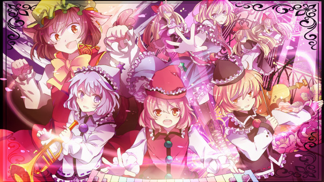 Anime girls pink hair white #6 free wallpaper for desktop - medium preview image