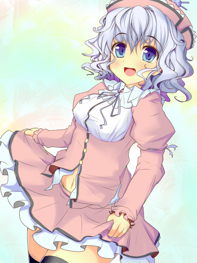 Girl pink dress hat bow free wallpaper for mobile - medium preview image