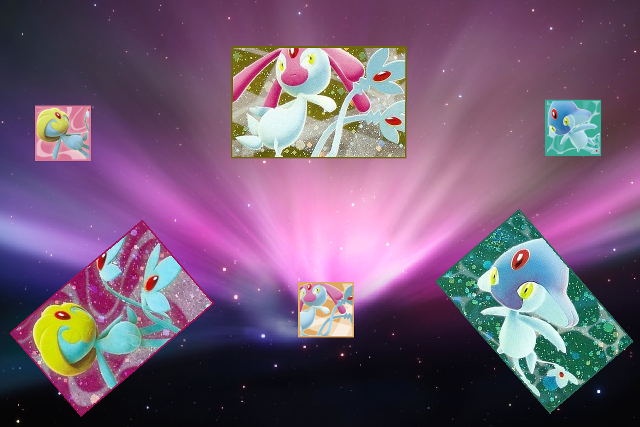 Pokemon purple background stars light free wallpaper for desktop - medium preview image