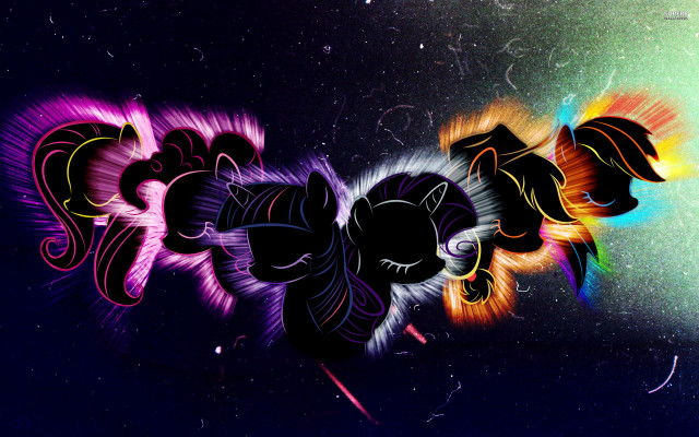 Colorful background stylized horse rainbow free wallpaper for desktop - medium preview image