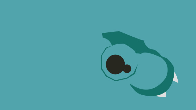 Green black fish blue background free wallpaper for desktop - medium preview image
