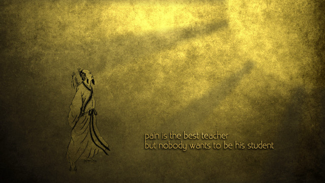 Woman yellow background quote drawing free wallpaper for desktop - medium preview image