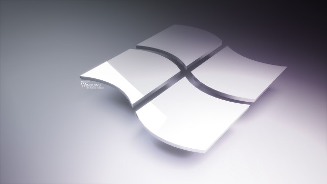 White computer icon black white free wallpaper for desktop - medium preview image