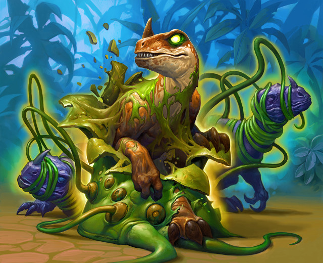 Cartoon character plant glowing eyes free wallpaper for desktop - medium preview image