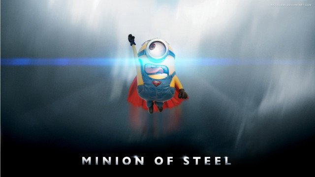 Minion flying light cape air free wallpaper for desktop - medium preview image