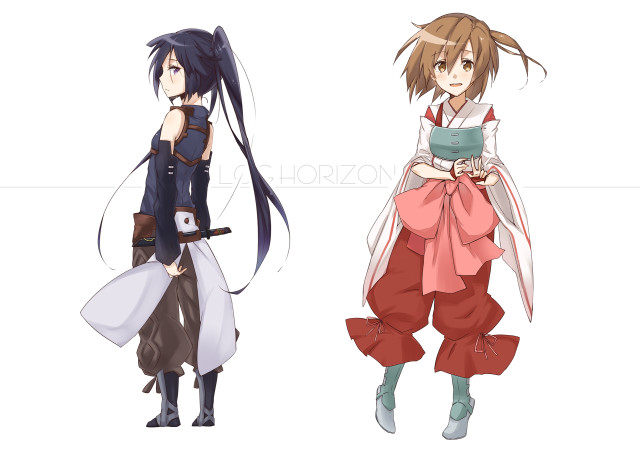 Anime characters long hair portrait #2 free wallpaper for desktop - medium preview image