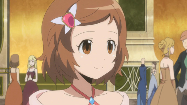 Woman bow crowd building background free wallpaper for desktop - medium preview image