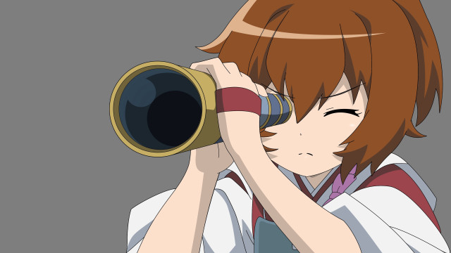 Girl camera looking lens distance free wallpaper for desktop - medium preview image