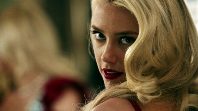 Blonde woman red lipstick camera free wallpaper for desktop - medium preview image