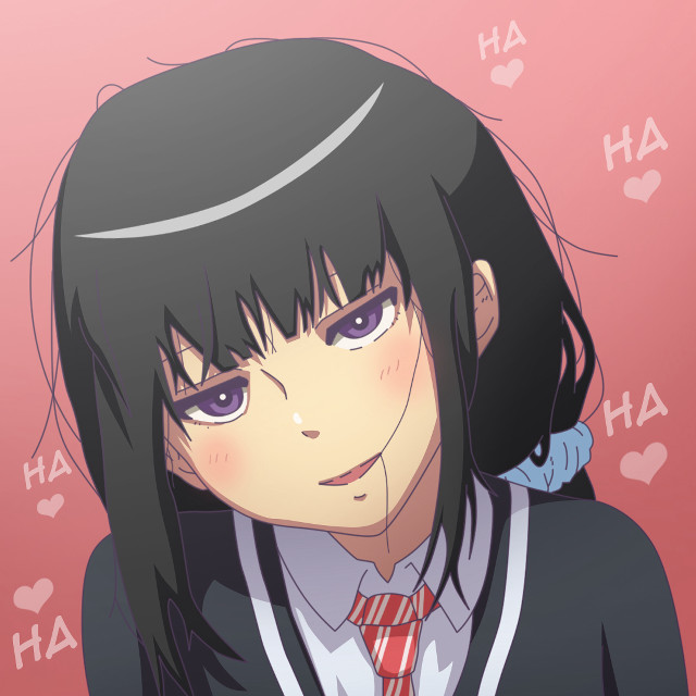 Girl black hair tie pink free wallpaper for tablet - medium preview image