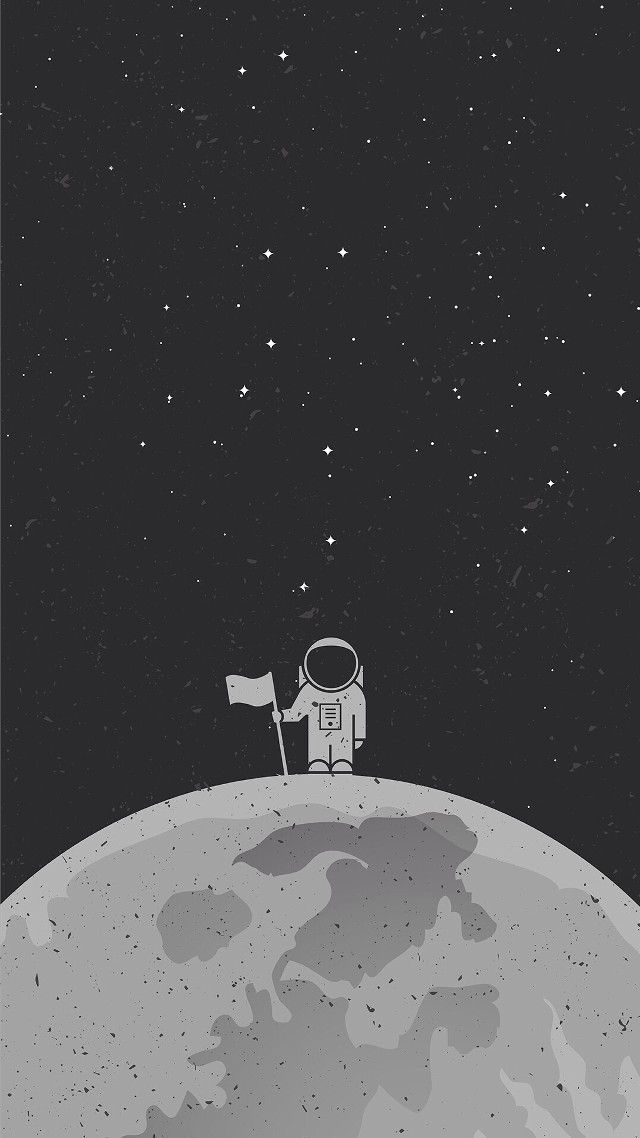 Astronaut moon flag sitting space free wallpaper for mobile - medium preview image