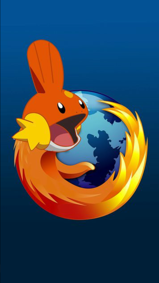 Firefox fish globe logo image free wallpaper for mobile - medium preview image