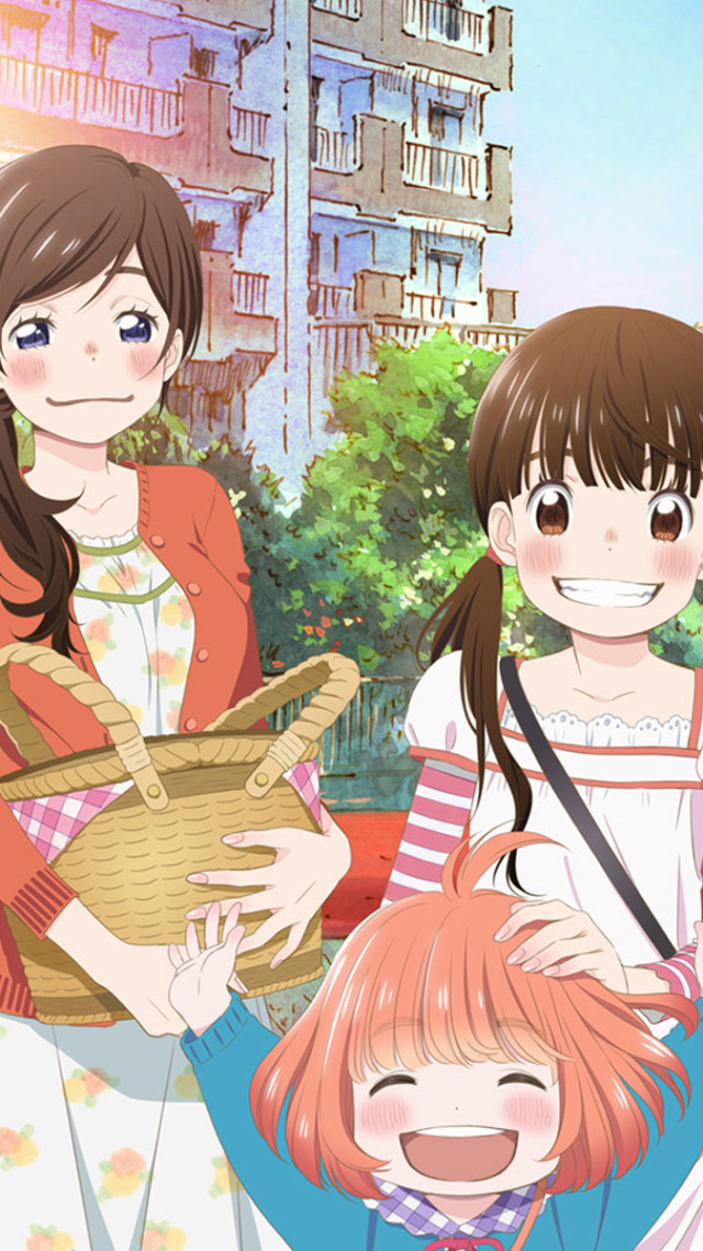 Group people park buildings woman free wallpaper for mobile - medium preview image