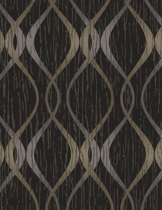 Black gold wallpaper wavy lines #2 free wallpaper for mobile - medium preview image