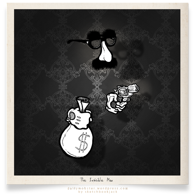 Money bag gun sunglasses drawing free wallpaper for tablet - medium preview image