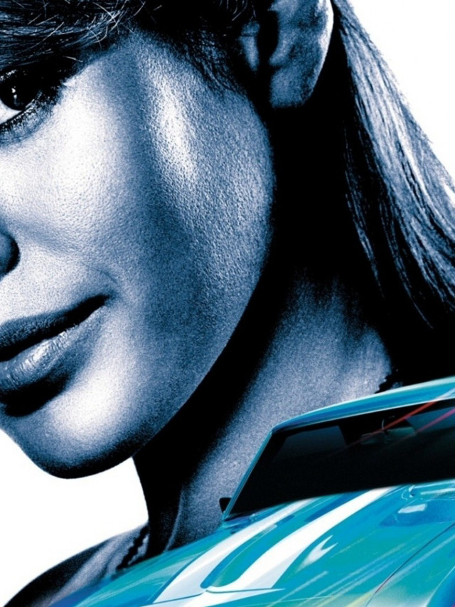 Woman car movie poster fast free wallpaper for mobile - medium preview image