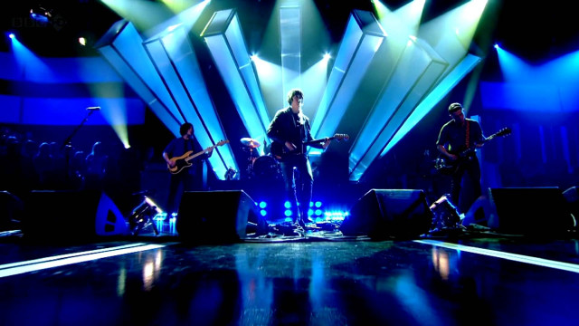 Group people stage lights guitar free wallpaper for desktop - medium preview image