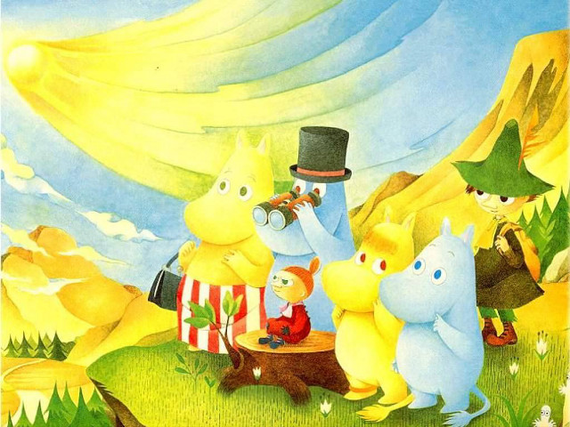 Animals field sky man telescope free wallpaper for desktop - medium preview image