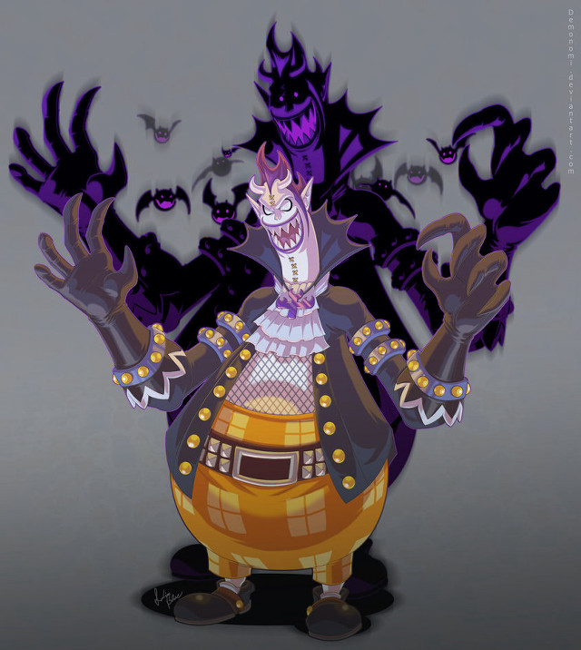 Creepy cartoon character bats waving free wallpaper for tablet - medium preview image